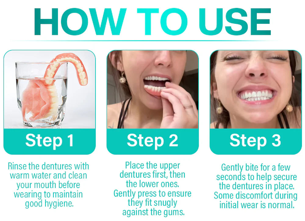Glamora Adjustable Buckle Denture, Temporary Fillings Interdental Fillings Orthodontic Denture Kits