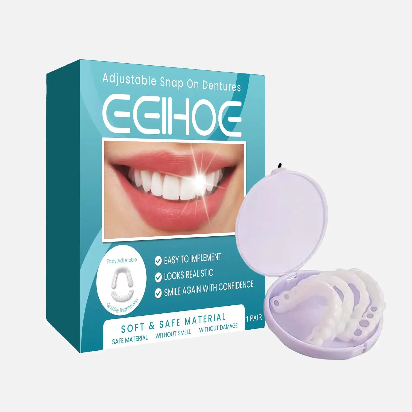 Glamora Adjustable Buckle Denture, Temporary Fillings Interdental Fillings Orthodontic Denture Kits